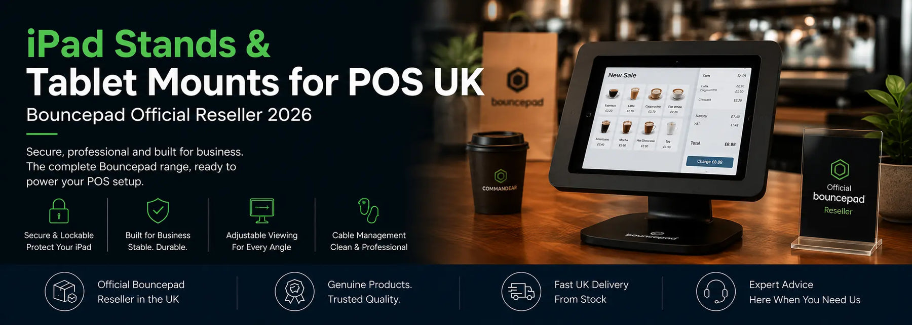 iPad Stands & Tablet Mounts for POS UK 