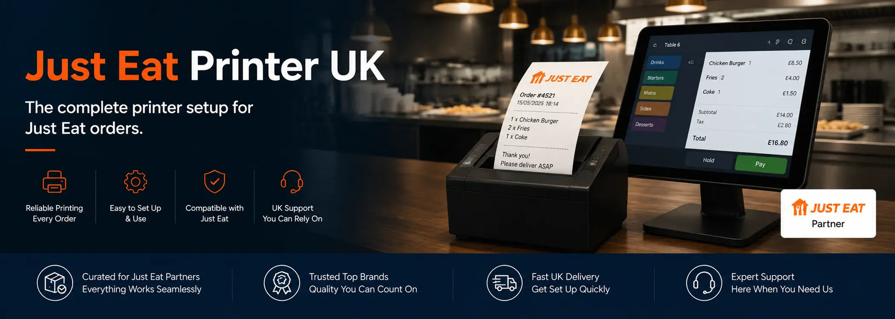 Just Eat Printer UK — Auto-Print Orders in 2026 (Setup Guide) Commandear.com