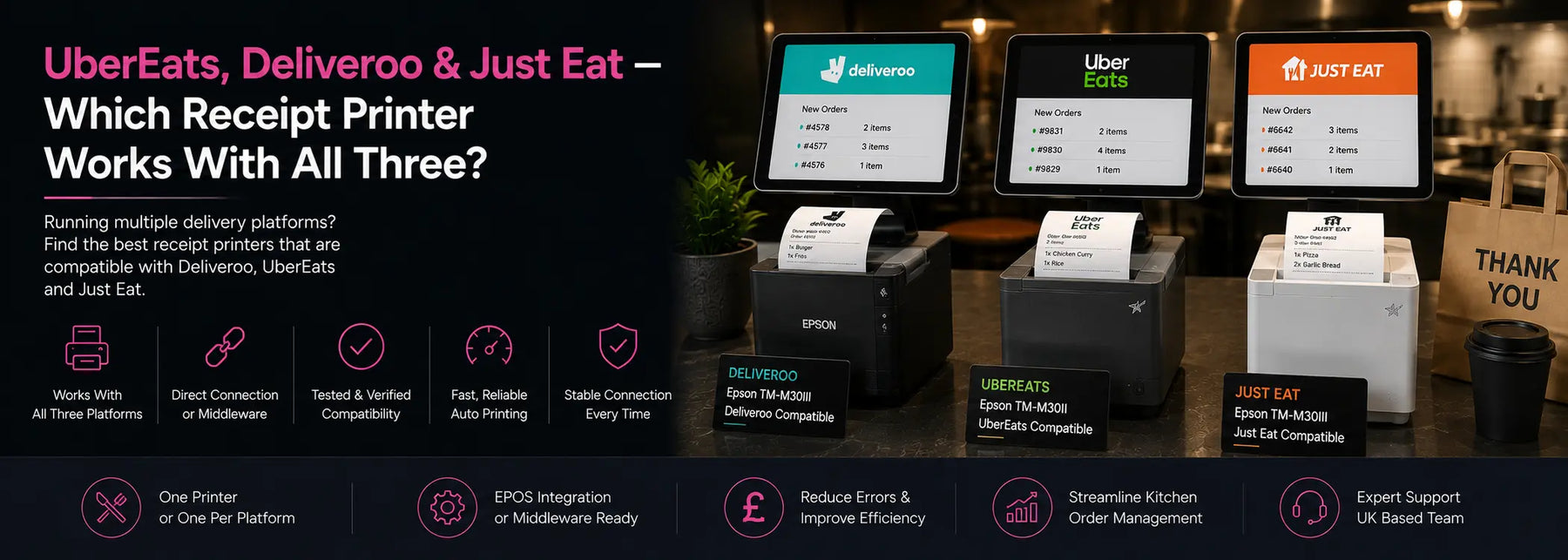 Receipt Printers for Every Delivery Platform