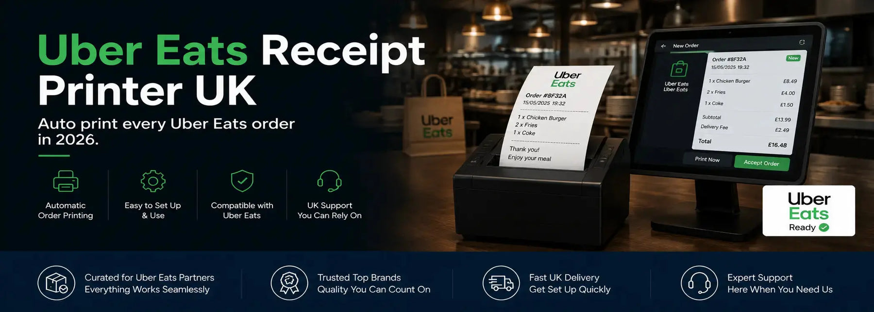 UberEats Receipt Printer UK — Auto-Print Every Order in 2026 Commandear.com