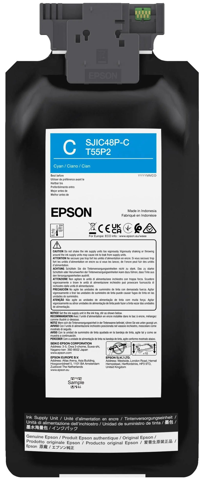 Epson SJIC48P Ink Cartridge for ColorWorks C8000e Colour Label Printer - Commandear.com