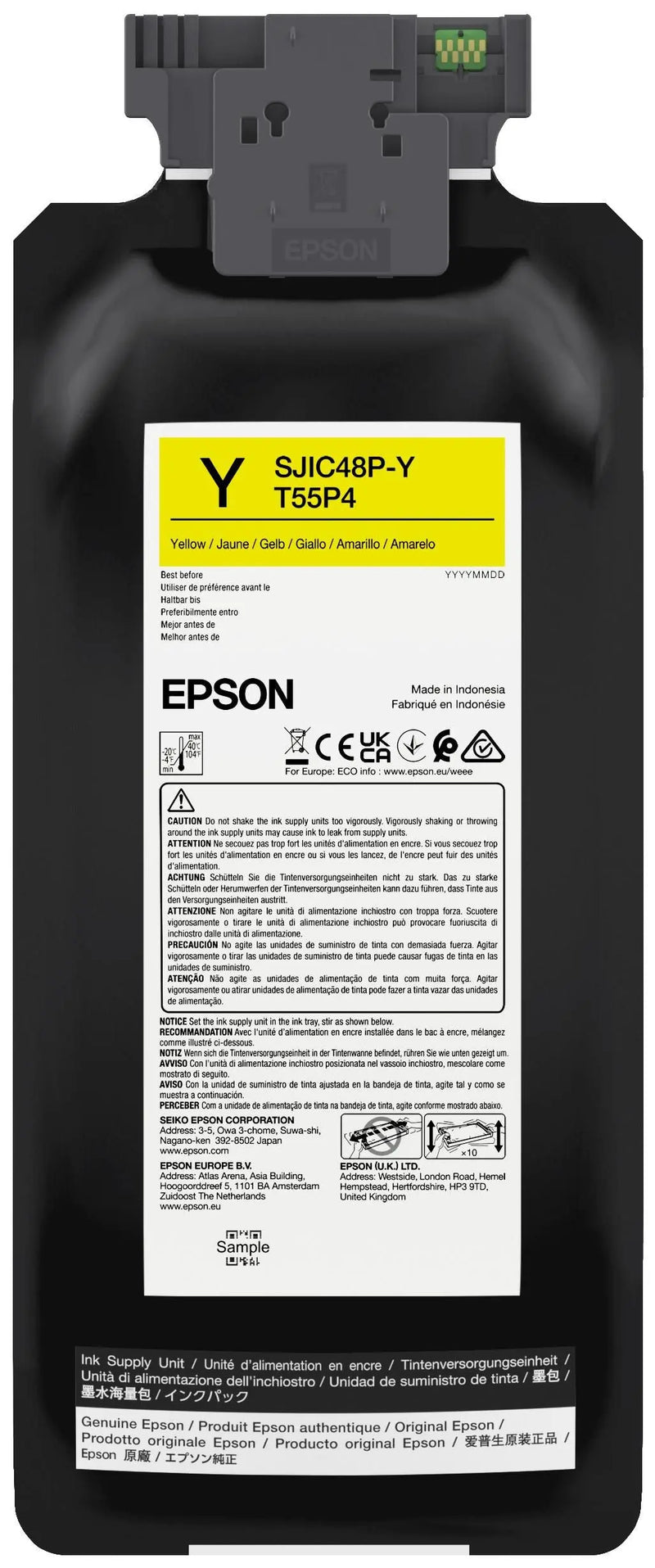 Epson SJIC48P Ink Cartridge for ColorWorks C8000e Colour Label Printer - Commandear.com