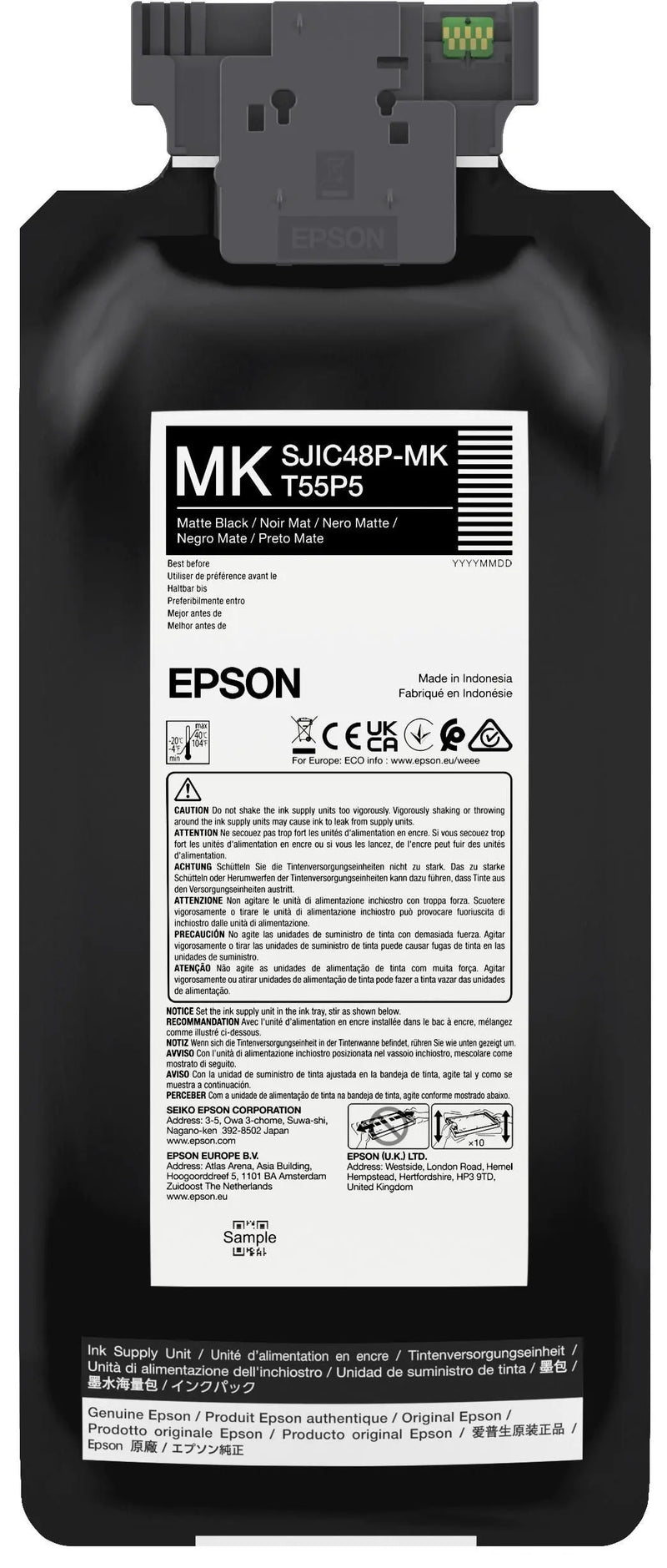 Epson SJIC48P Ink Cartridge for ColorWorks C8000e Colour Label Printer - Commandear.com