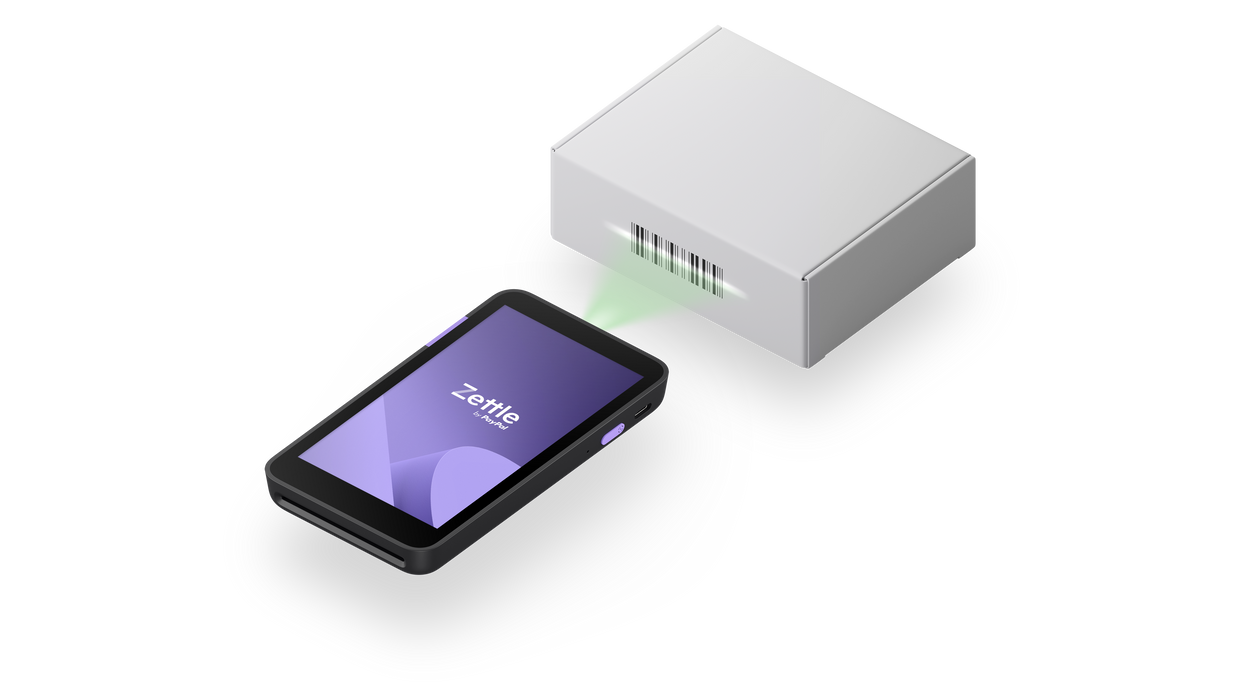 Zettle Terminal with barcode scanner