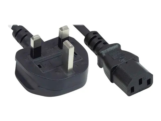UK Power Cord (C13, 3-Pin UK Plug) Commandear