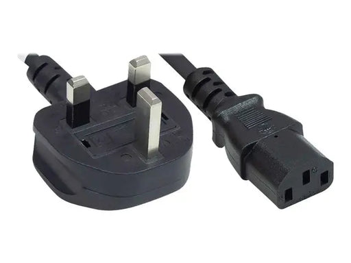 UK Power Cord (C13, 3-Pin UK Plug) Commandear